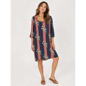 Attic & Barn Silk Floral Shift Dress